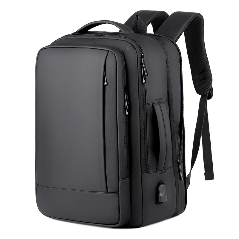 Laptop Bag Waterproof - กระเป๋าเป้สะพายหลังแบบชาร์จไฟได้, กระเป๋าสะพายไหล่, กระเป๋าธุรกิจ/เดินทางสำหรับผู้ชาย, กันน้ำ, ขยายได้, กระเป๋าใส่แล็ปท็อป,