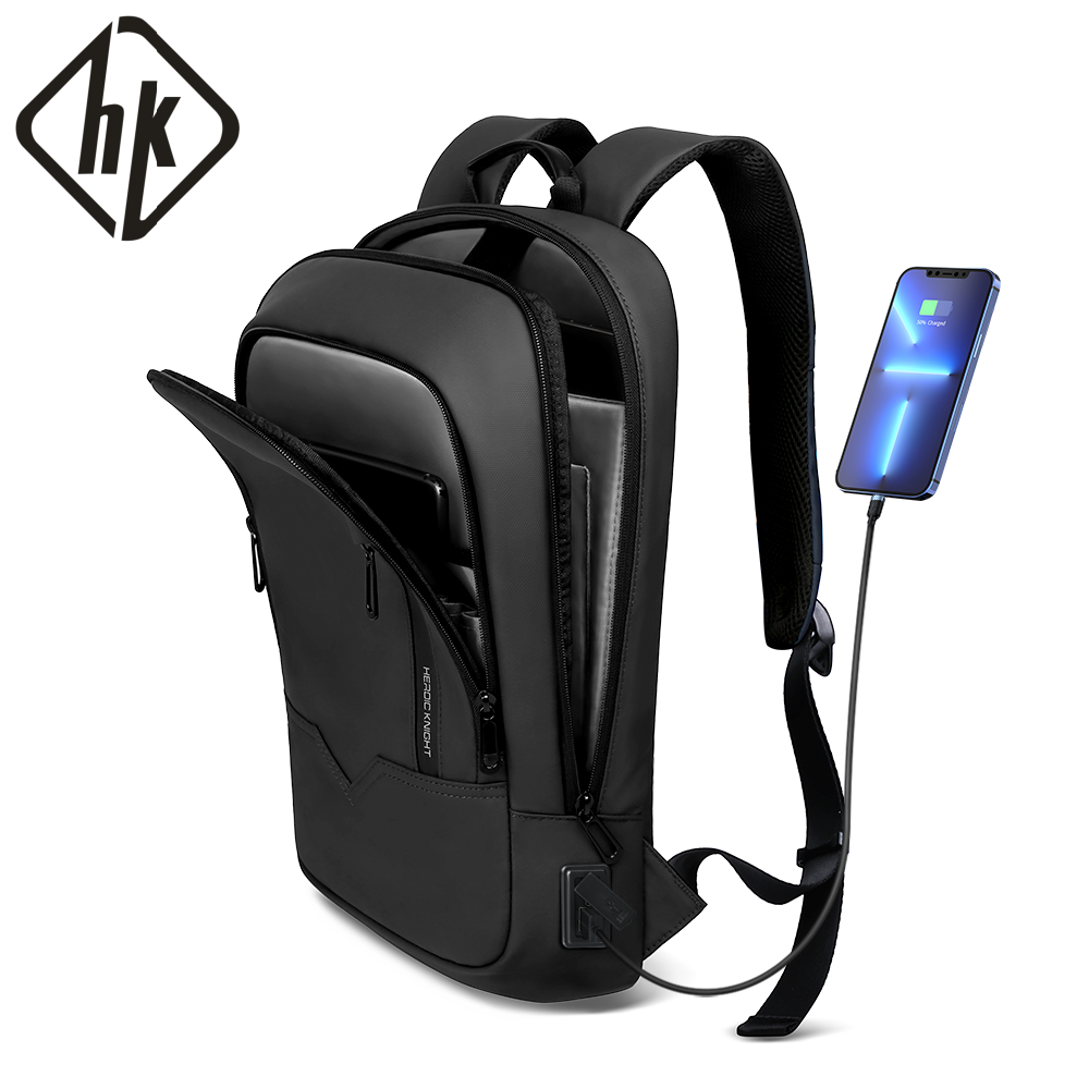 Laptop Bag Waterproof - กระเป๋าเป้ธุรกิจ HK Slim สำหรับผู้ชาย ใส่แล็ปท็อป 17.3