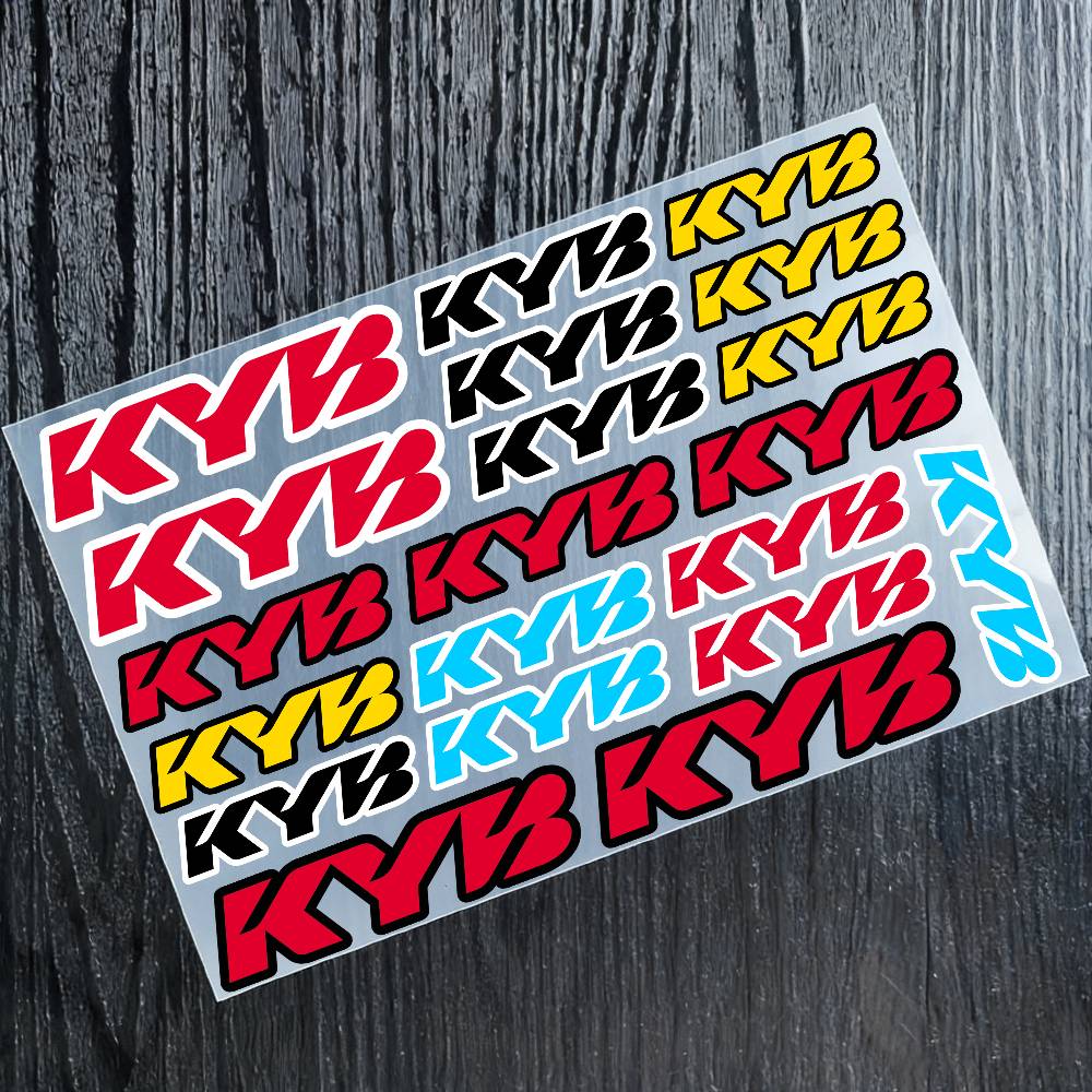 Laptop Accessories Ideas - 1 ชิ้นสำหรับ KYB สติกเกอร์โมโตสติกเกอร์กันชนรถยนต์ หน้าต่าง รถจักรยานยนต์