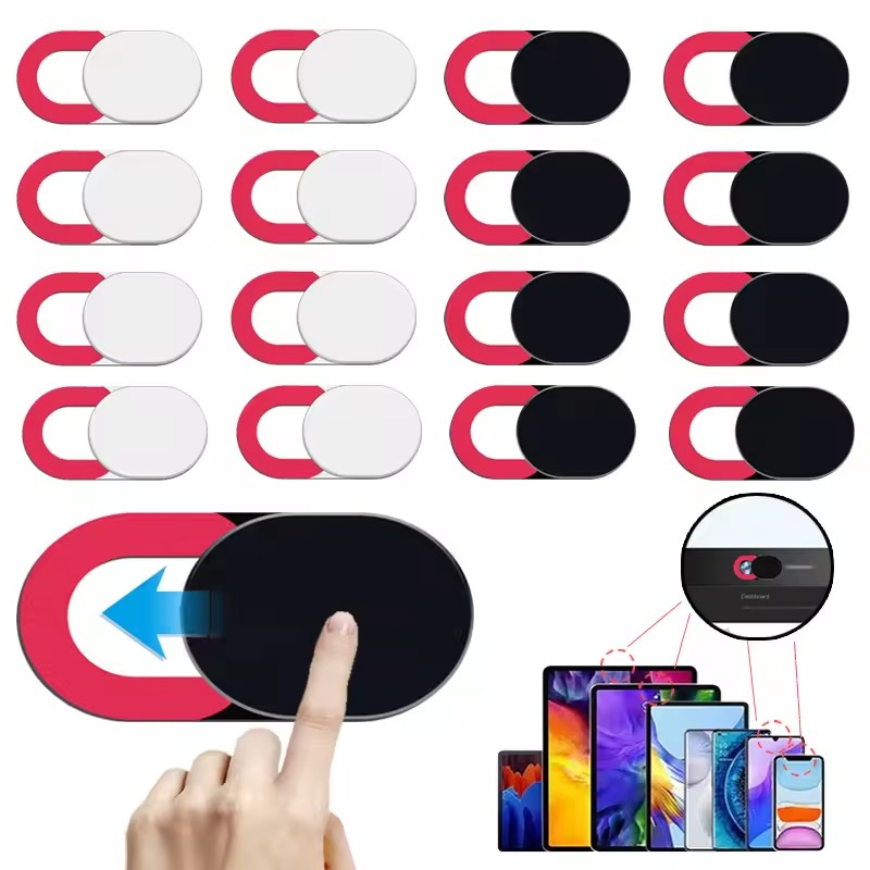 Laptop Accessories Stickers - ฝาปิดกล้องแล็ปท็อป ฝาปิดเว็บแคม ตัวปิดกล้องแบบเลื่อนได้ สำหรับ iPad แท็บเล็ต