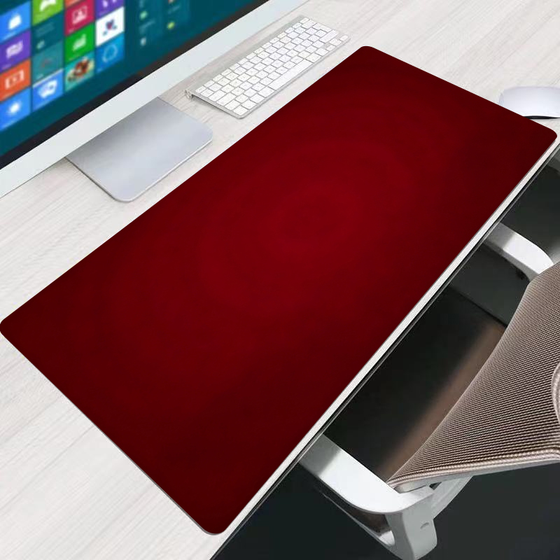 Laptop Accessories Toy - แผ่นรองเมาส์สีแดงสำหรับสำนักงาน ขนาดใหญ่ 90x40 ซม. ทำจากยาง อุปกรณ์เสริมสำหรับเล่นเกม
