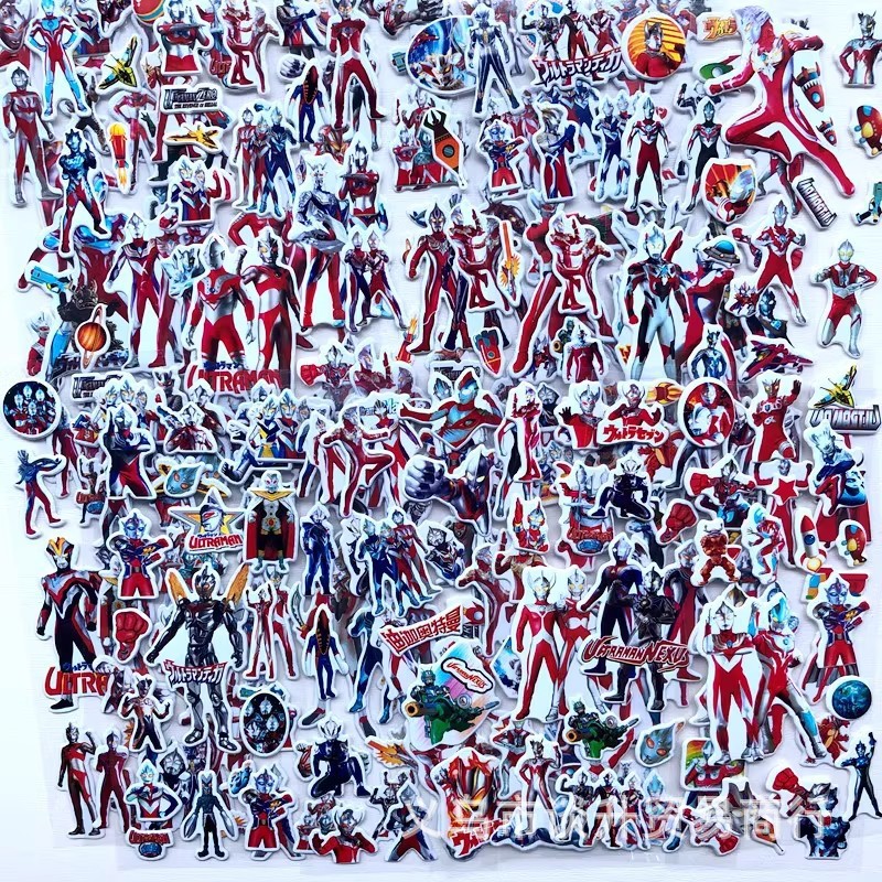Laptop Accessories Stickers - 10pcs การ์ตูน Ultraman 3D สติกเกอร์-อะนิเมะการ์ตูน PVC