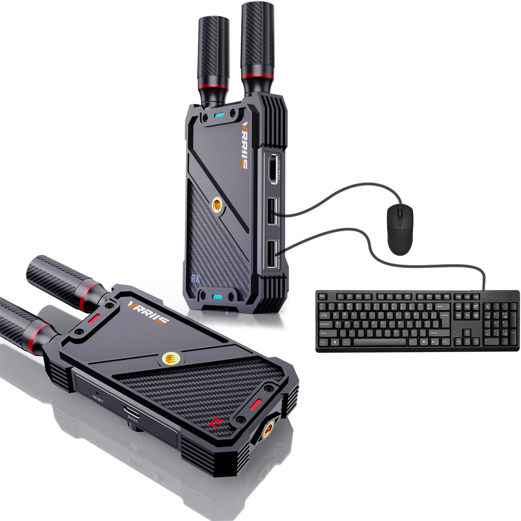Laptop Accessories Toy - VRRIIS WL082K ชุดส่งสัญญาณภาพและเสียง HDMI KVM ไร้สาย