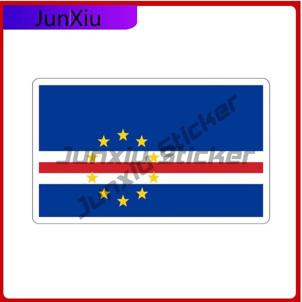 สติกเกอร์ธงชาติคาโบเวิร์ด อุปก - Laptop Accessories Stickers บทวิจารณ์และราคา