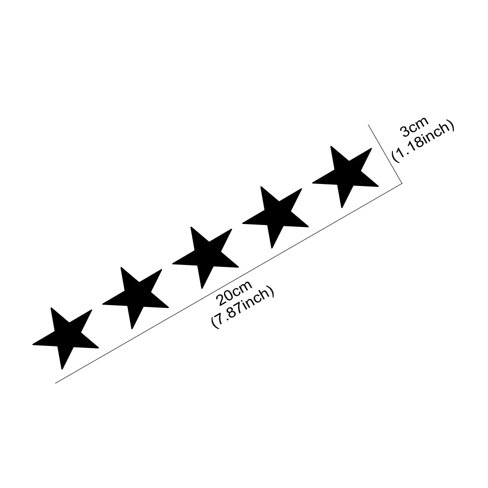 20x3 ซม.5 Star Wanted รถสติกเก - Laptop Accessories Ideas บทวิจารณ์และราคา