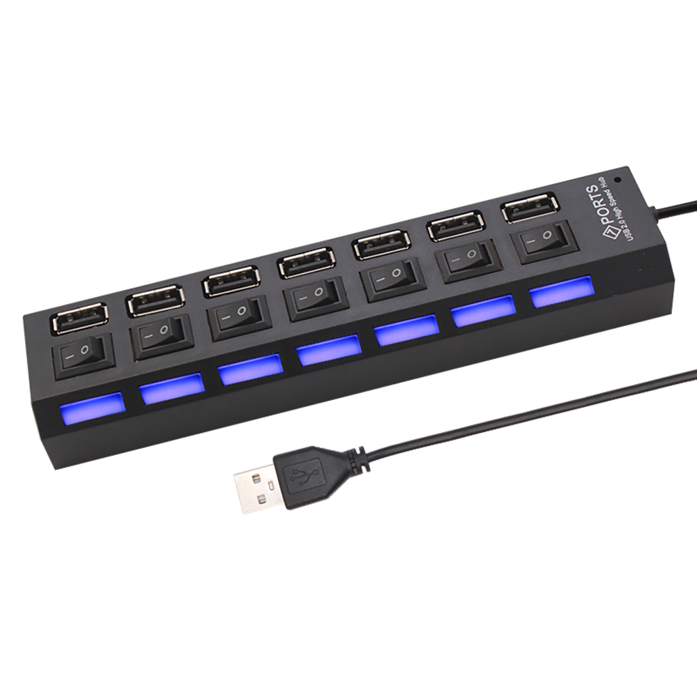 7 พอร์ตยูเอสบี 2.0 ฮับสปลิตเตอ - Laptop Accessories For Office บทวิจารณ์และราคา