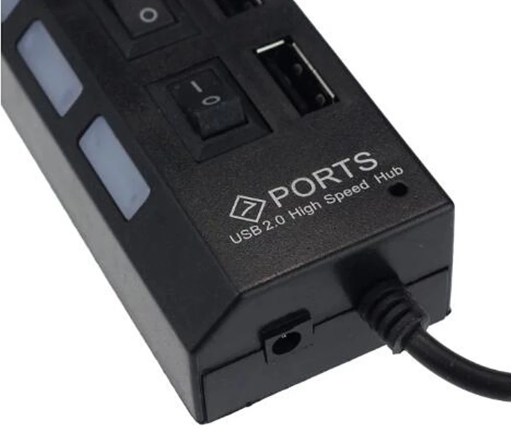 7 พอร์ตยูเอสบี 2.0 ฮับสปลิตเตอ - Laptop Accessories For Office บทวิจารณ์และราคา