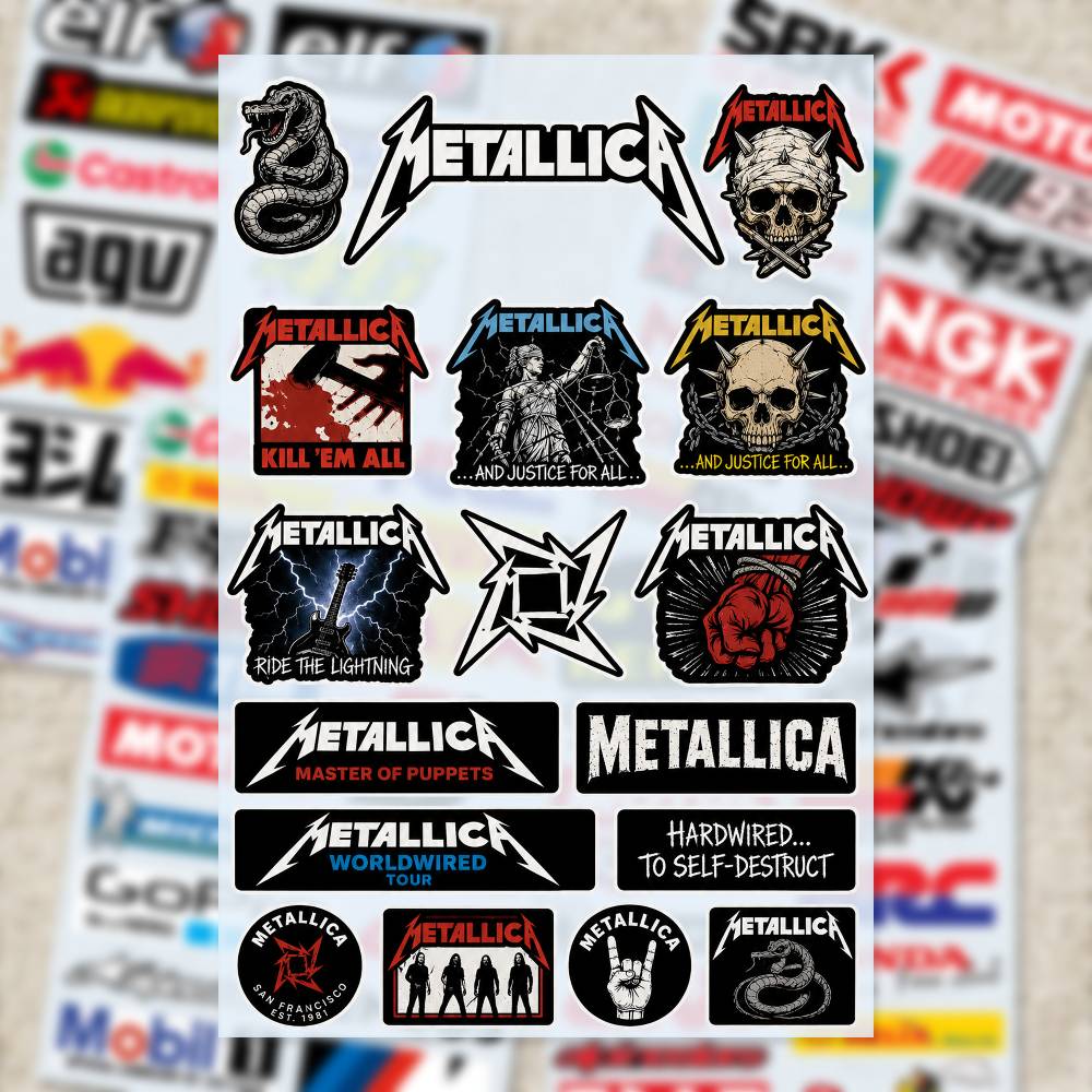 M-Metallica สติกเกอร์มอเตอร์ไซ - Laptop Accessories Ideas บทวิจารณ์และราคา