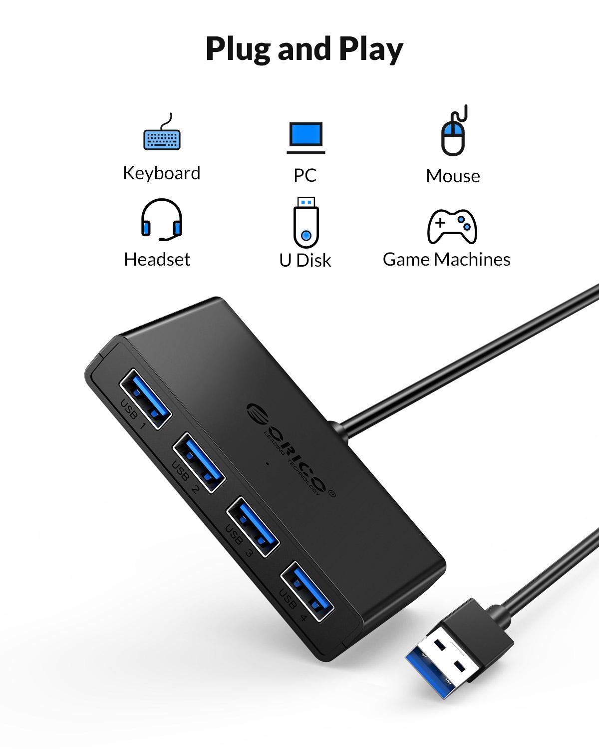 ORICO ฮับ USB 4 พอร์ตมัลติ USB - Laptop Accessories Ideas บทวิจารณ์และราคา