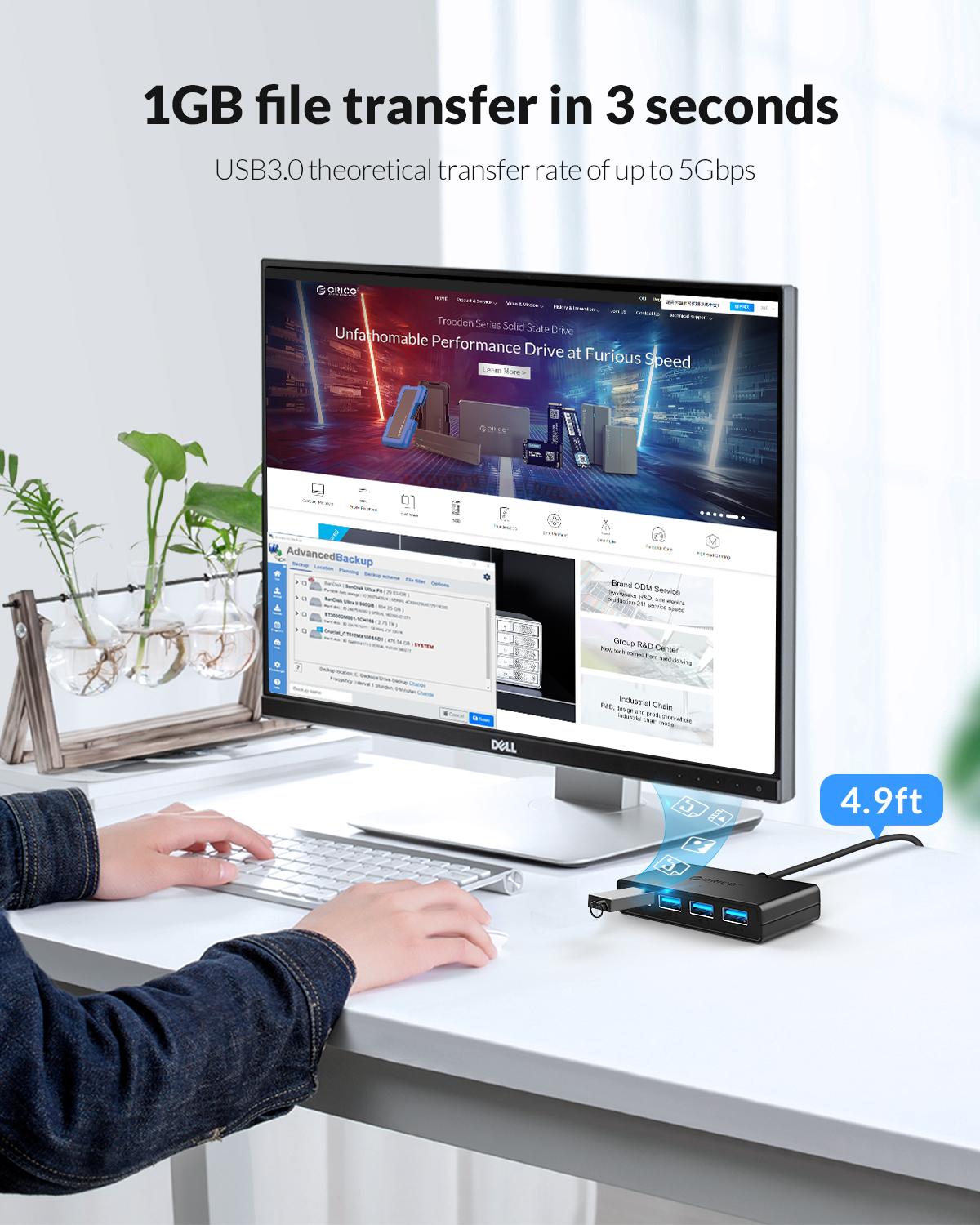ORICO ฮับ USB 4 พอร์ตมัลติ USB - Laptop Accessories Ideas บทวิจารณ์และราคา