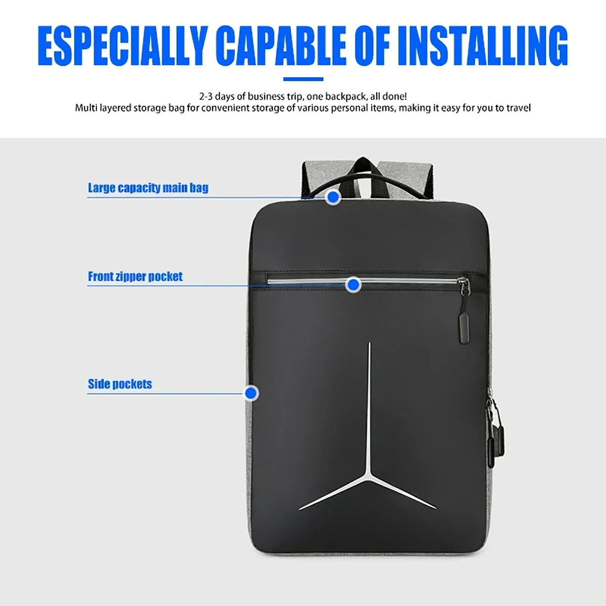 ใหม่ Anti-Theft USB กันน้ํา Ha - Laptop Bag Waterproof บทวิจารณ์และราคา