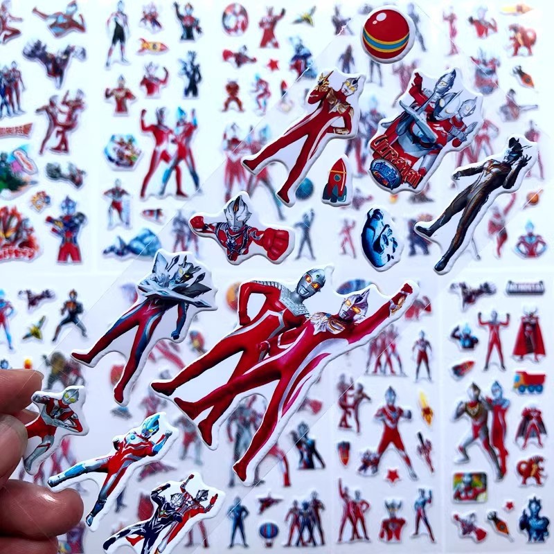 10pcs การ์ตูน Ultraman 3D สติก - Laptop Accessories Stickers บทวิจารณ์และราคา