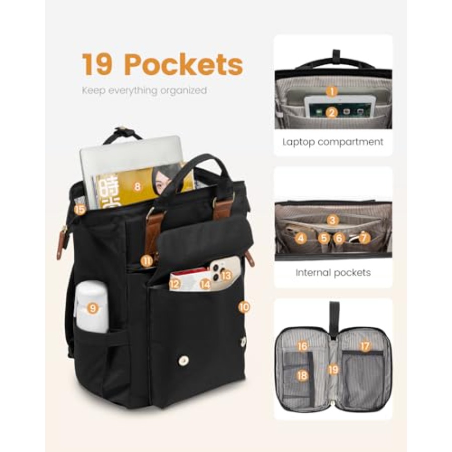 กระเป๋าเป้สะพายหลังสำหรับผู้หญ - Laptop Bag Waterproof บทวิจารณ์และราคา